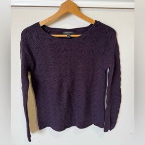 Banana Republic Dark Purple Crew Neck Sweater
